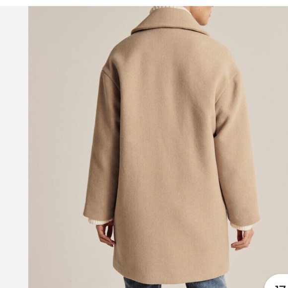 Abercrombie Fitch Short Wool Blend Coat - Picture 4 of 11